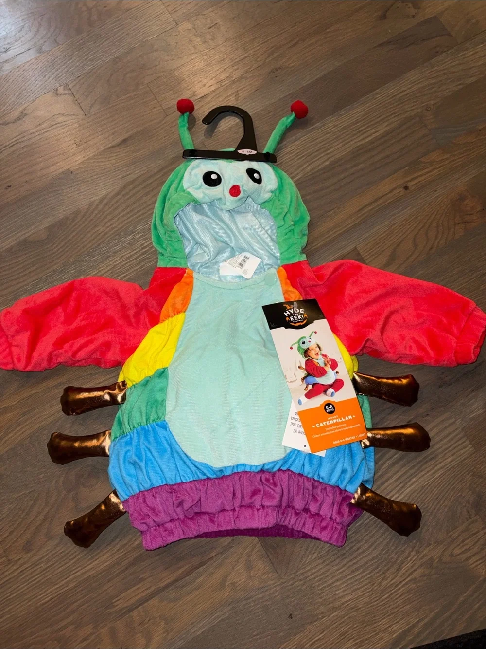 NWT Hyde & EEK Boutique Infant Caterpillar Costume 0-6M Rainbow Bug